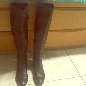 Sergio Rossi knee-high leather boots